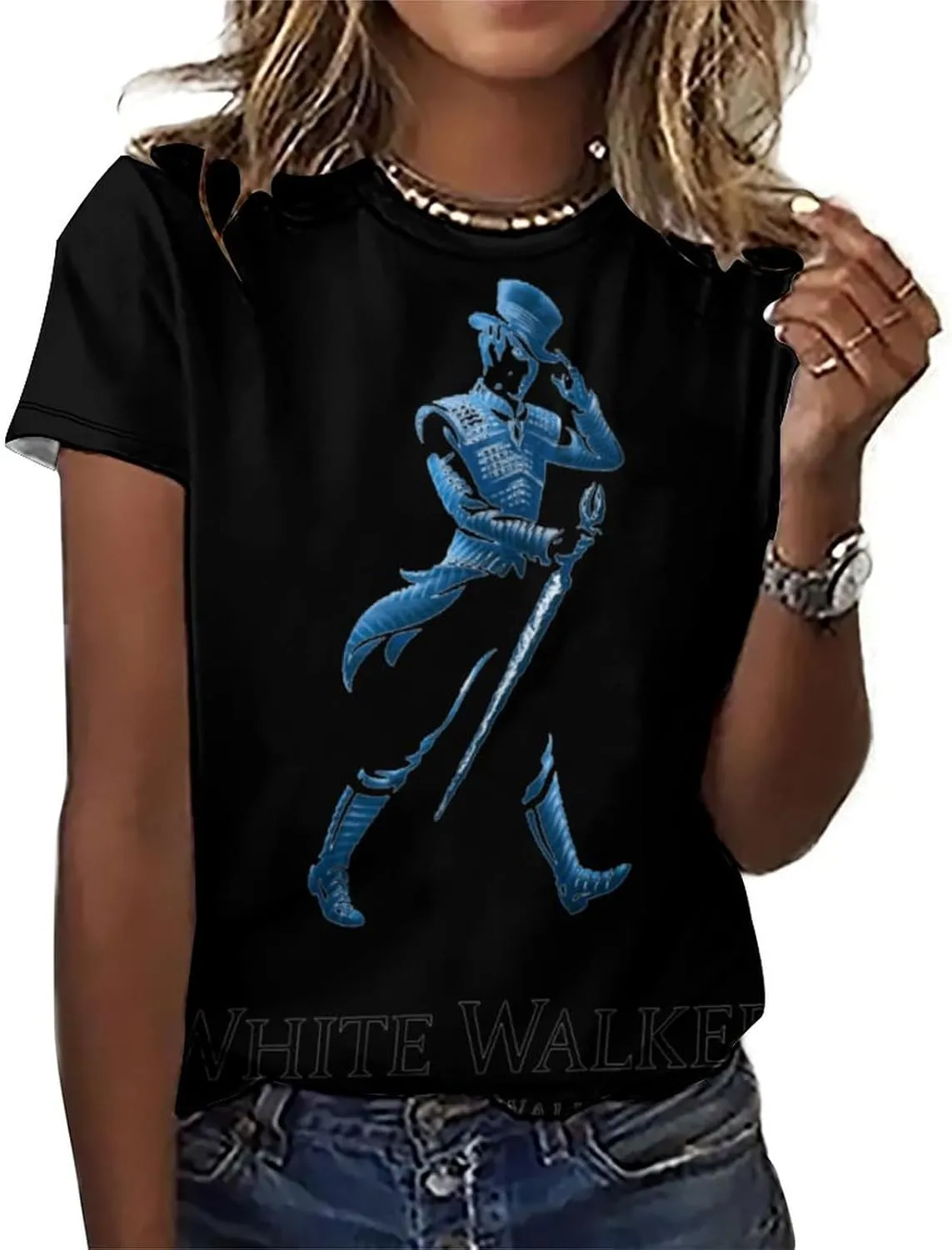 Men's Casual 3D Print Novelty Cotton Short Sleeve Funny Crew Neck T-Shirt