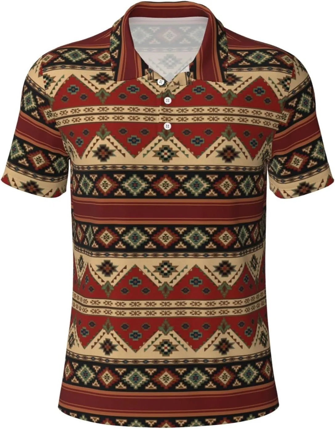 Mens Golf Shirt Moisture Wicking Quick-Dry Short Sleeve Casual 3 Button Polo Shirts for Men