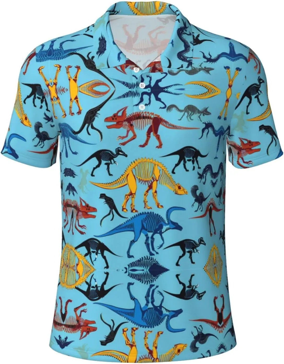 Mens Golf Shirt Moisture Wicking Quick-Dry Short Sleeve Casual 3 Button Polo Shirts for Men