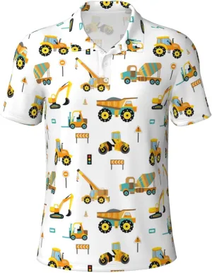 Mens Golf Shirt Moisture Wicking Quick-Dry Short Sleeve Casual 3 Button Polo Shirts for Men