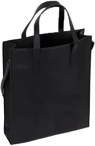 Messenger Bag for Men & Women - Vegan Leather Square Laptop Bag (Fits 16-Inch) - Crossbody/Shoulder Bag with Strap
