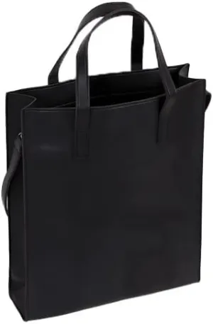 Messenger Bag for Men & Women - Vegan Leather Square Laptop Bag (Fits 16-Inch) - Crossbody/Shoulder Bag with Strap