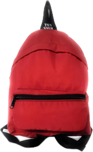 Mini Backpack, Ladies Purse Style Backpack with Front Pocket for Cellphone Made In USA. (Red)