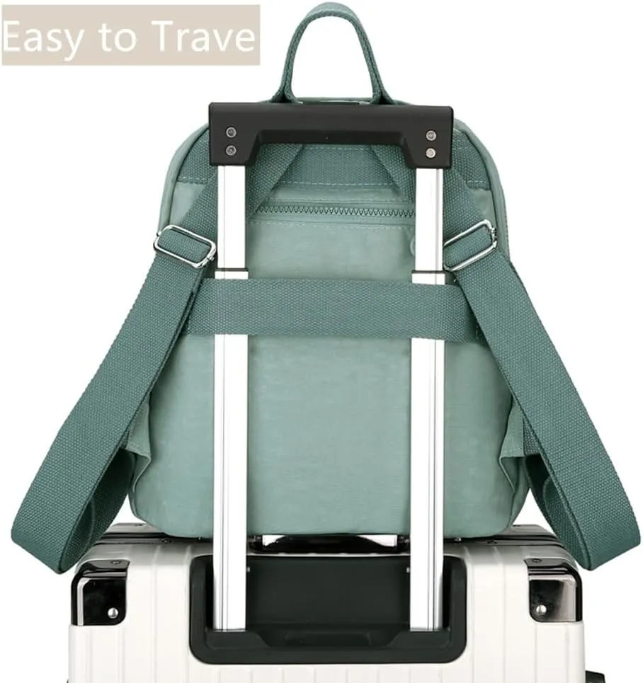 Mini Nylon Women Backpacks,11L Small Ladies backpacks Casual Lightweight Women Shopping Travel Daypack (Grey)