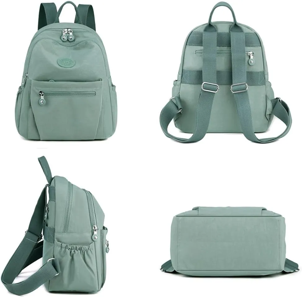 Mini Nylon Women Backpacks,11L Small Ladies backpacks Casual Lightweight Women Shopping Travel Daypack (Grey)