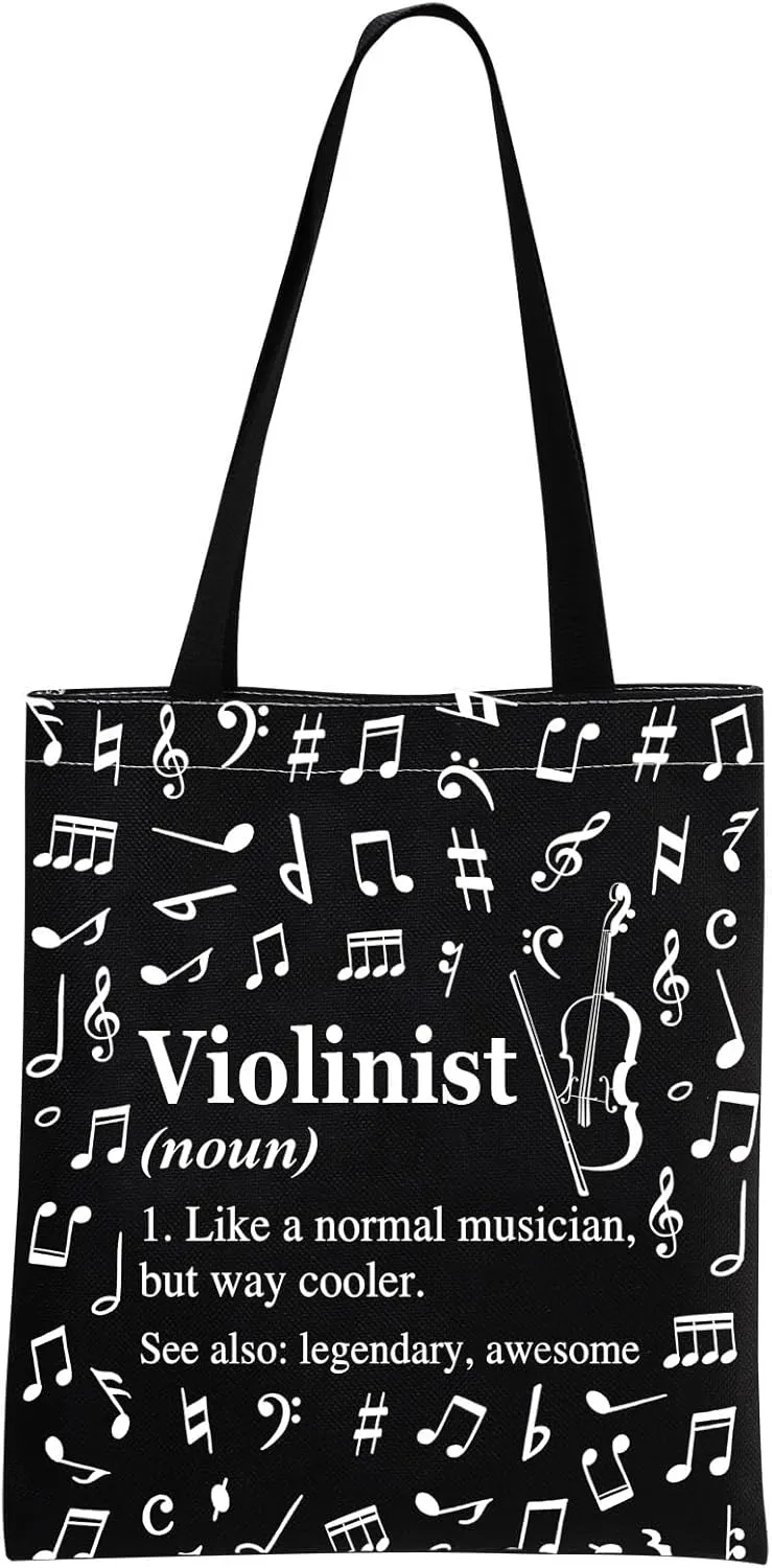MINIGIU Violinist Gift Violinist Appreciation Gift Violin Lover Gift Violinist Tote Bag for Violin Player