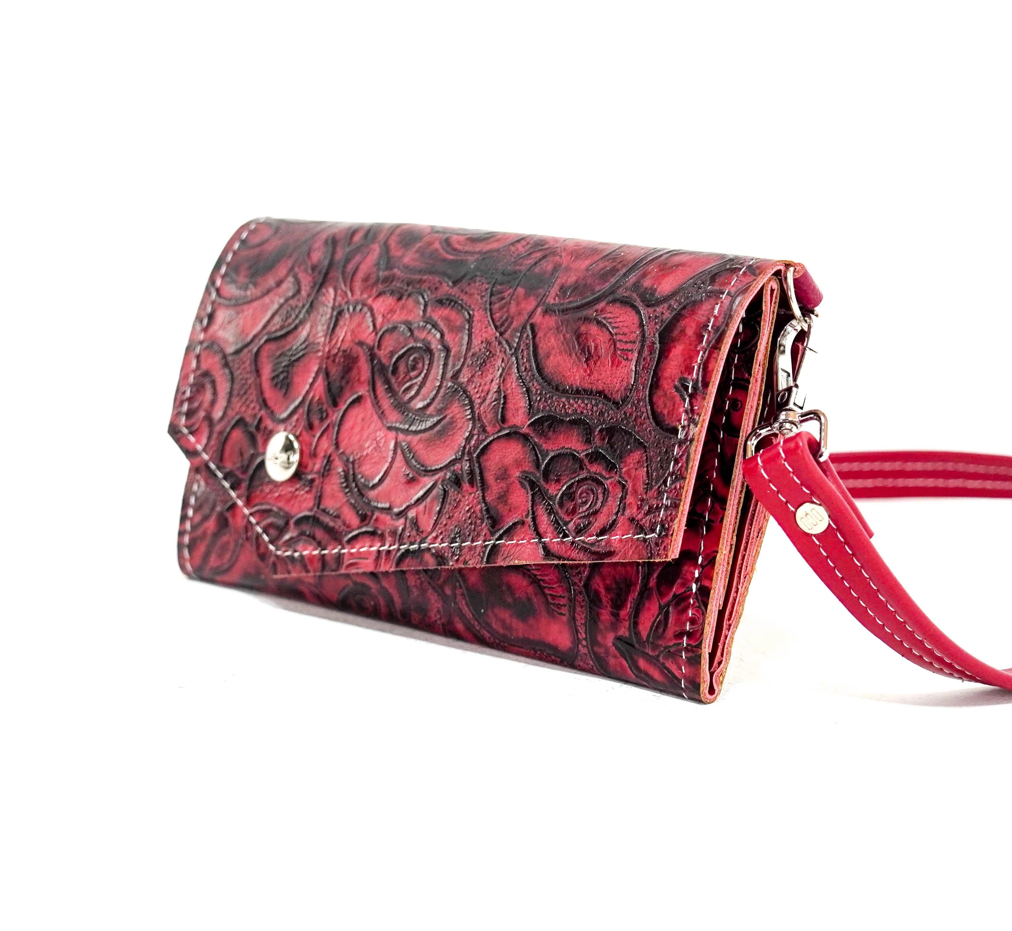 Miranda - All Embossed w/ Red Roses