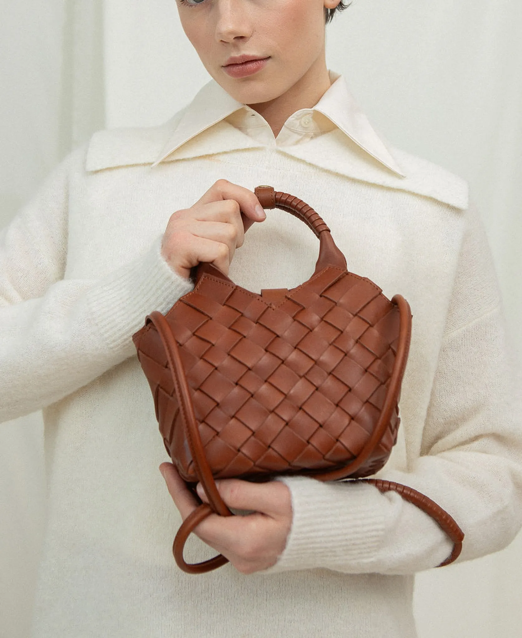 MISU MINI Rose Metallic Crossbody bag