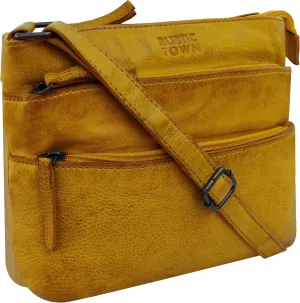 Mothers Day Gifts Leather Crossbody Bag for Women - Leather Travel Sling Purse Hobo Handbags for Girls