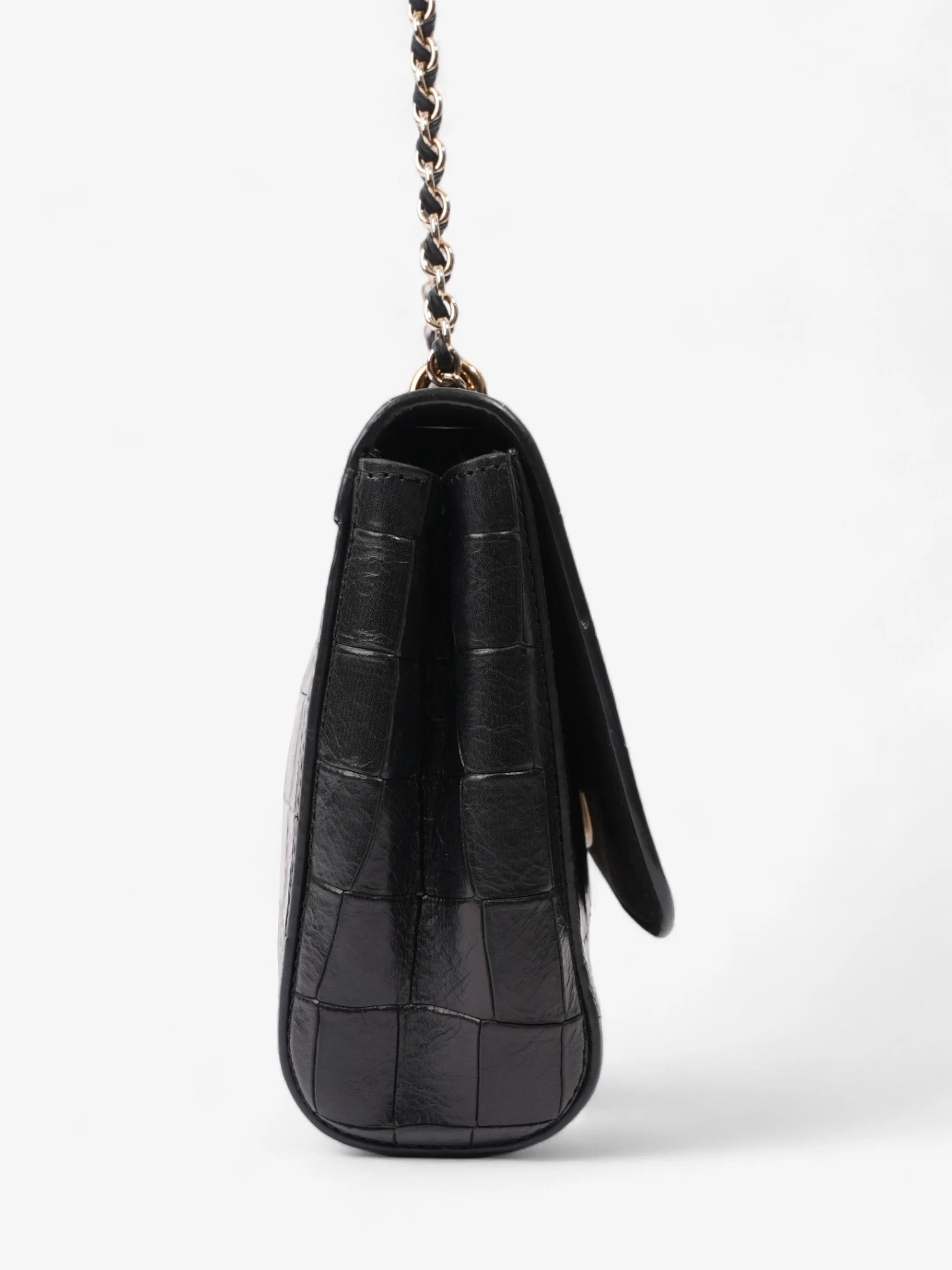 Mulberry Lily Black Embossed Leather Small