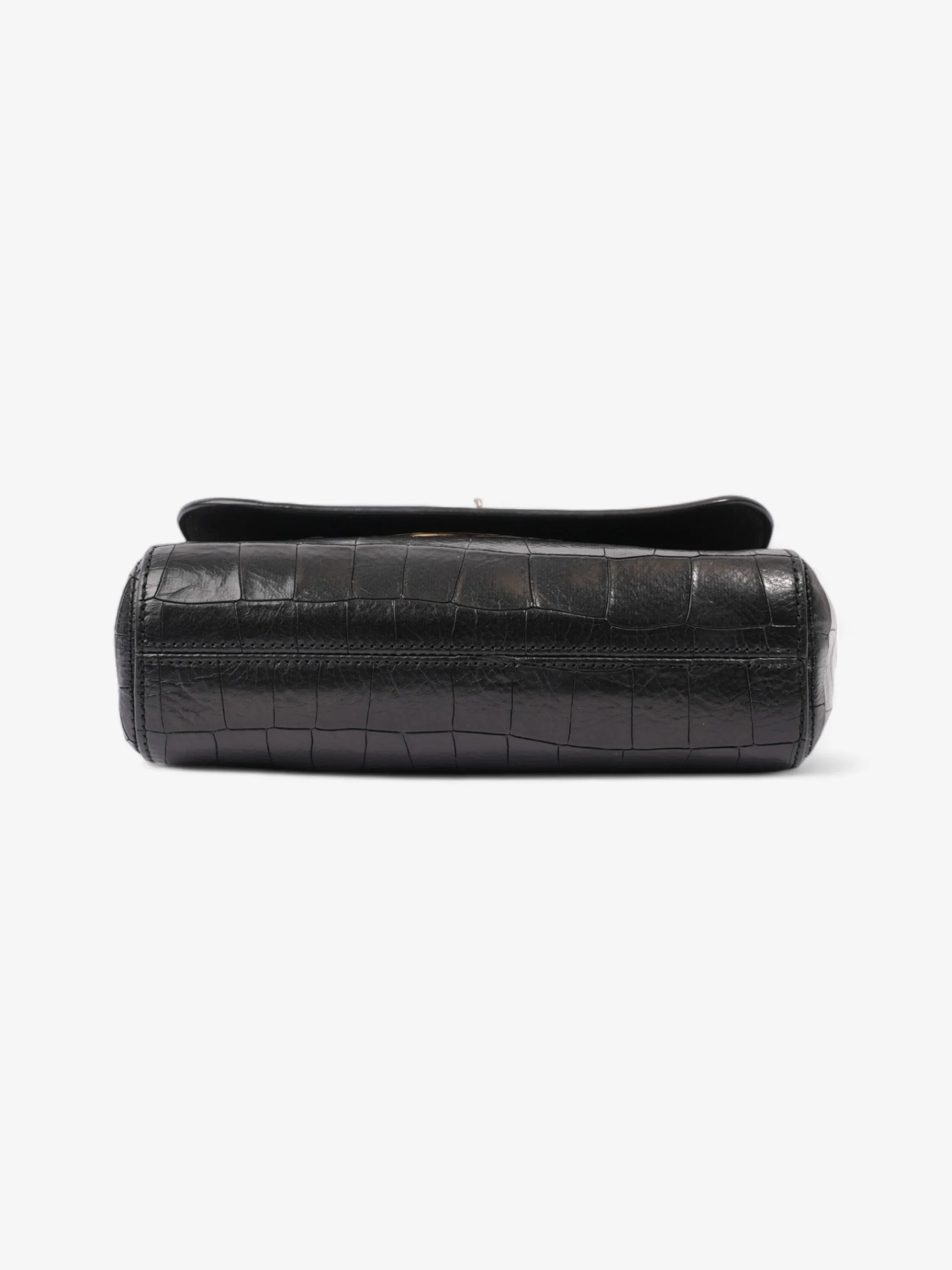 Mulberry Lily Black Embossed Leather Small