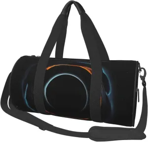 Mysterious Cosmic Black Holes# Round Large Capacity Foldable Duffel Bag For Women Men, Gym Tote, Sports Duffel.