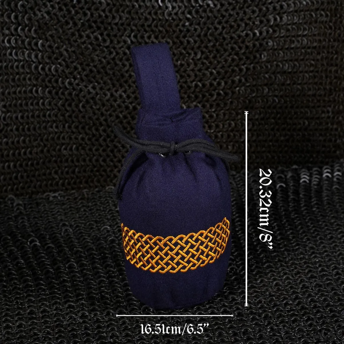 Mythrojan Drawstring Belt Pouch: Medieval Renaissance Bag Costume Accessories Coin Purse