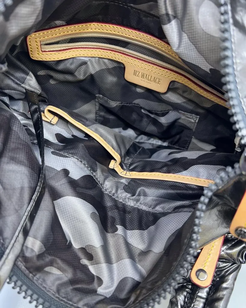 MZ WALLACE METALLIC METRO TOTE DELUXE BAG