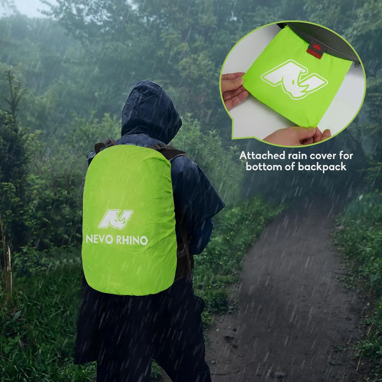 N NEVO RHINO Hiking Backpack 25L/35L Water Resistant Outdoor Day Pack, Lightweight Travel Small Backpack for Men Women