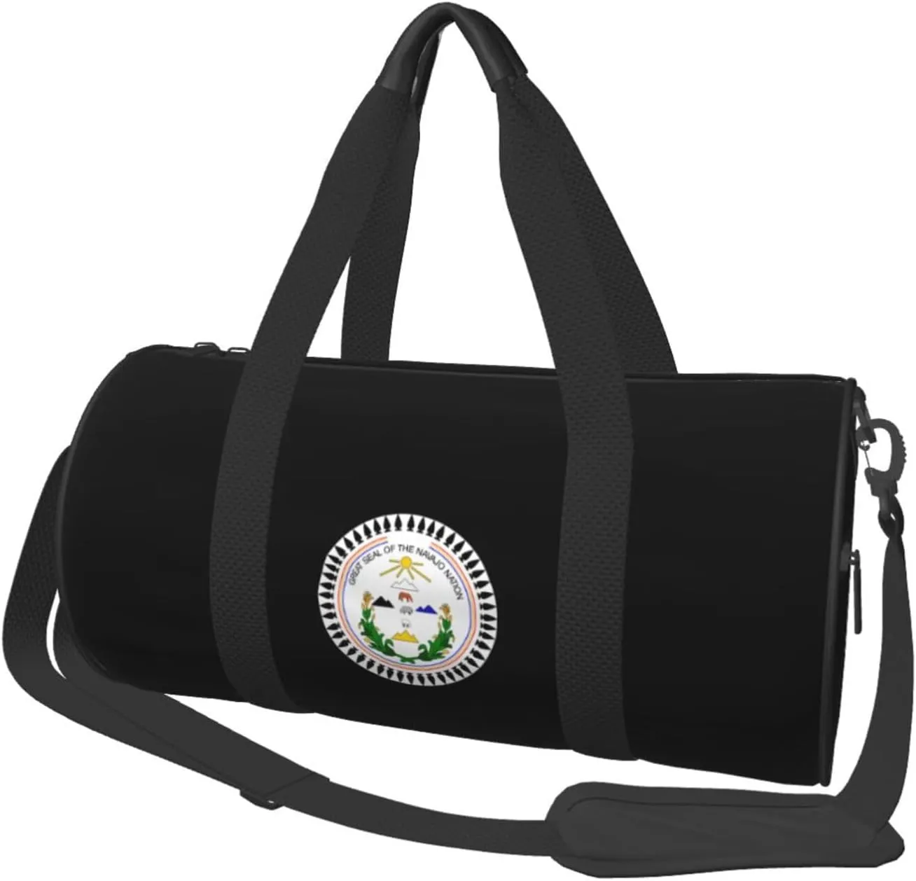 Navajo Nation Travel Luggage Duffel Bag Sports Rolling Foldable Duffel Bag, Black
