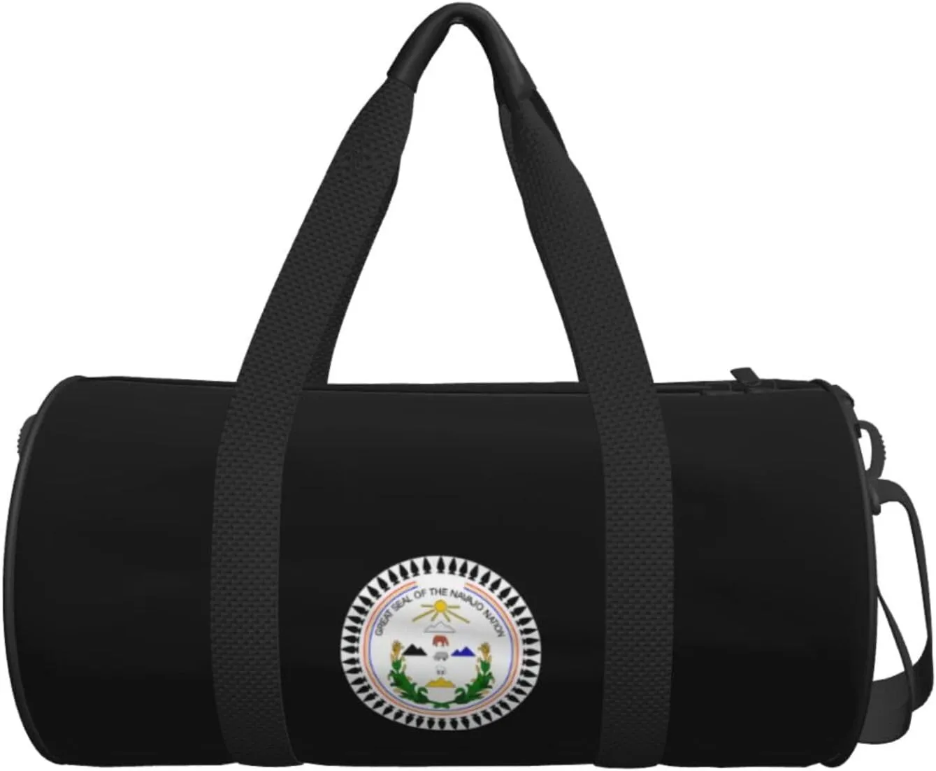 Navajo Nation Travel Luggage Duffel Bag Sports Rolling Foldable Duffel Bag, Black