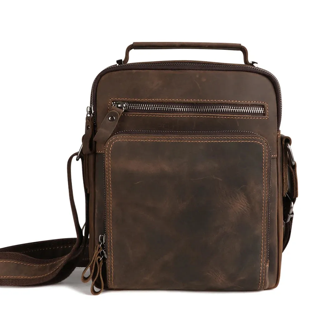 New Vintage genuine leather handbags for men