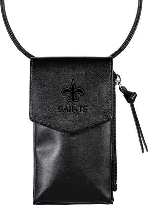NFL Cross Body Black Wallet with Strap