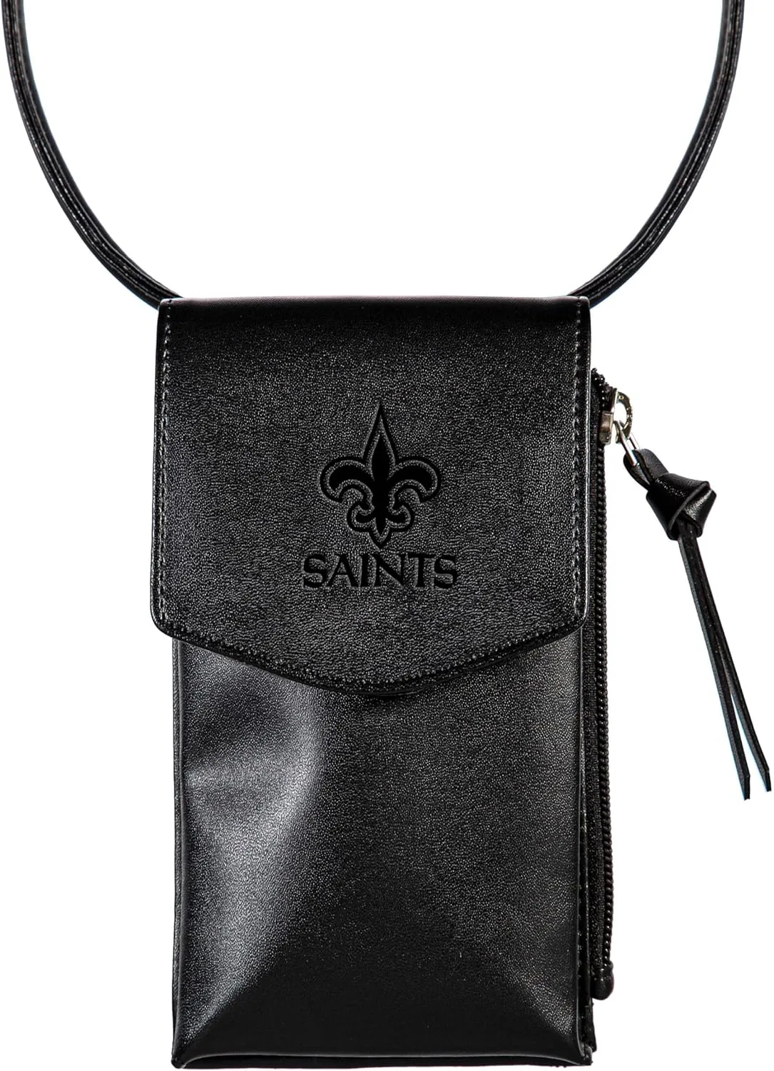NFL Cross Body Black Wallet with Strap