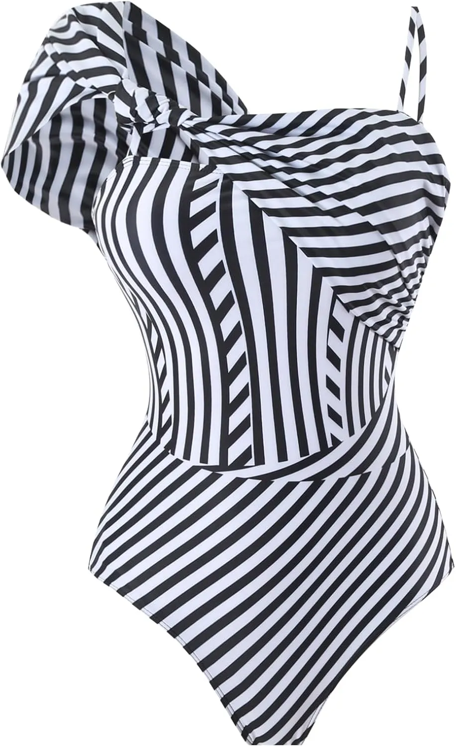 ODIZLI Bathing Suit Womens One Piece Swimsuits with Cover up Wrap Skirt Outfits Summer Swimming 2 PCS
