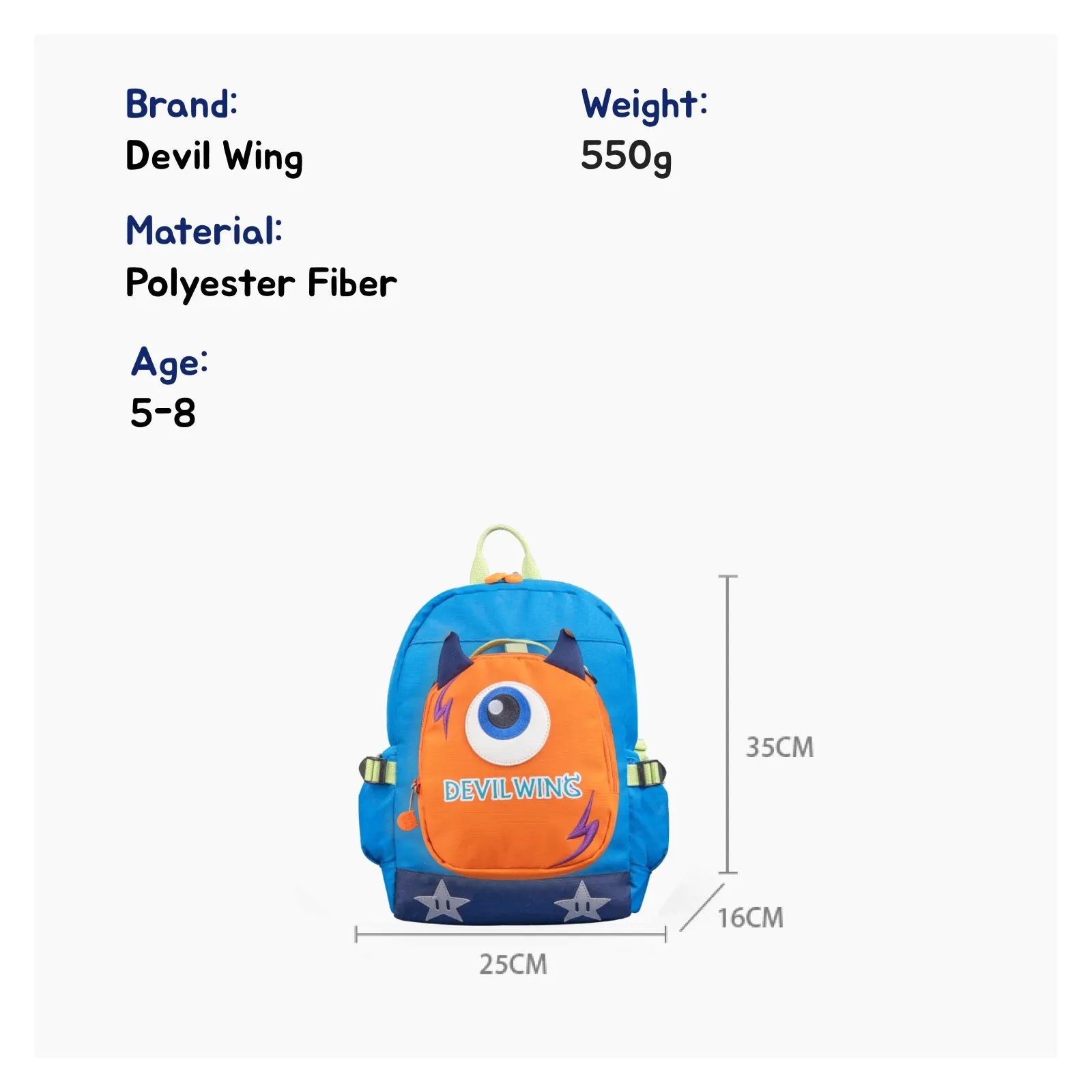 Outing Backpack with Cross-Body Bag: Blue