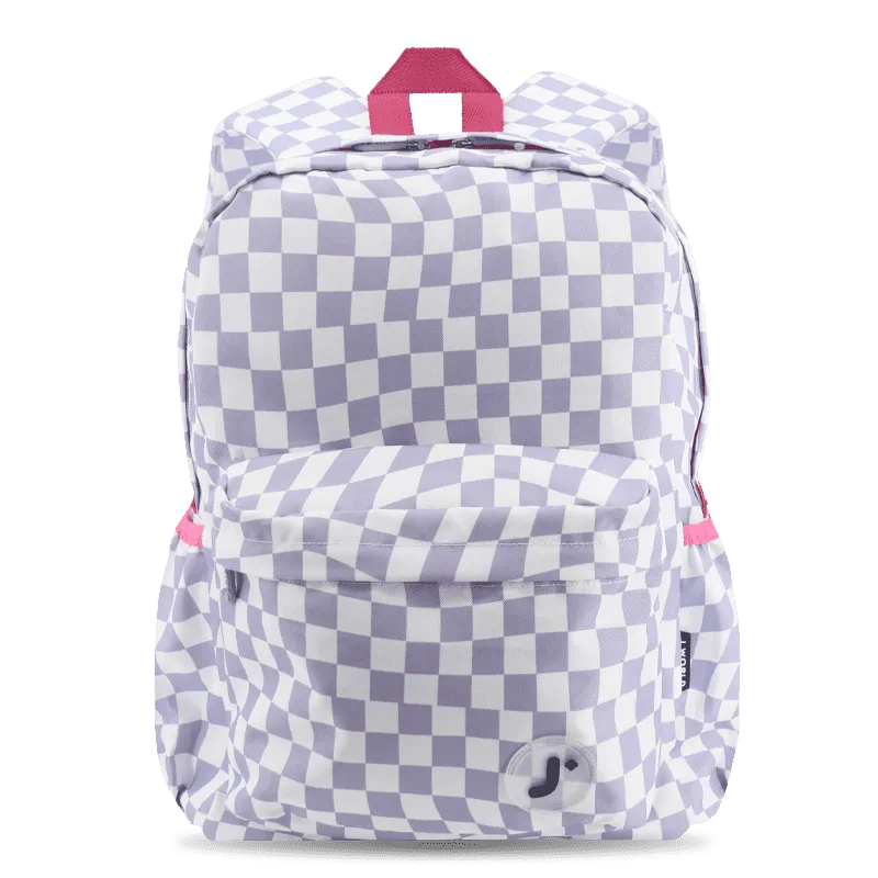 Oz Daypack Backpack in Lavender Checkers