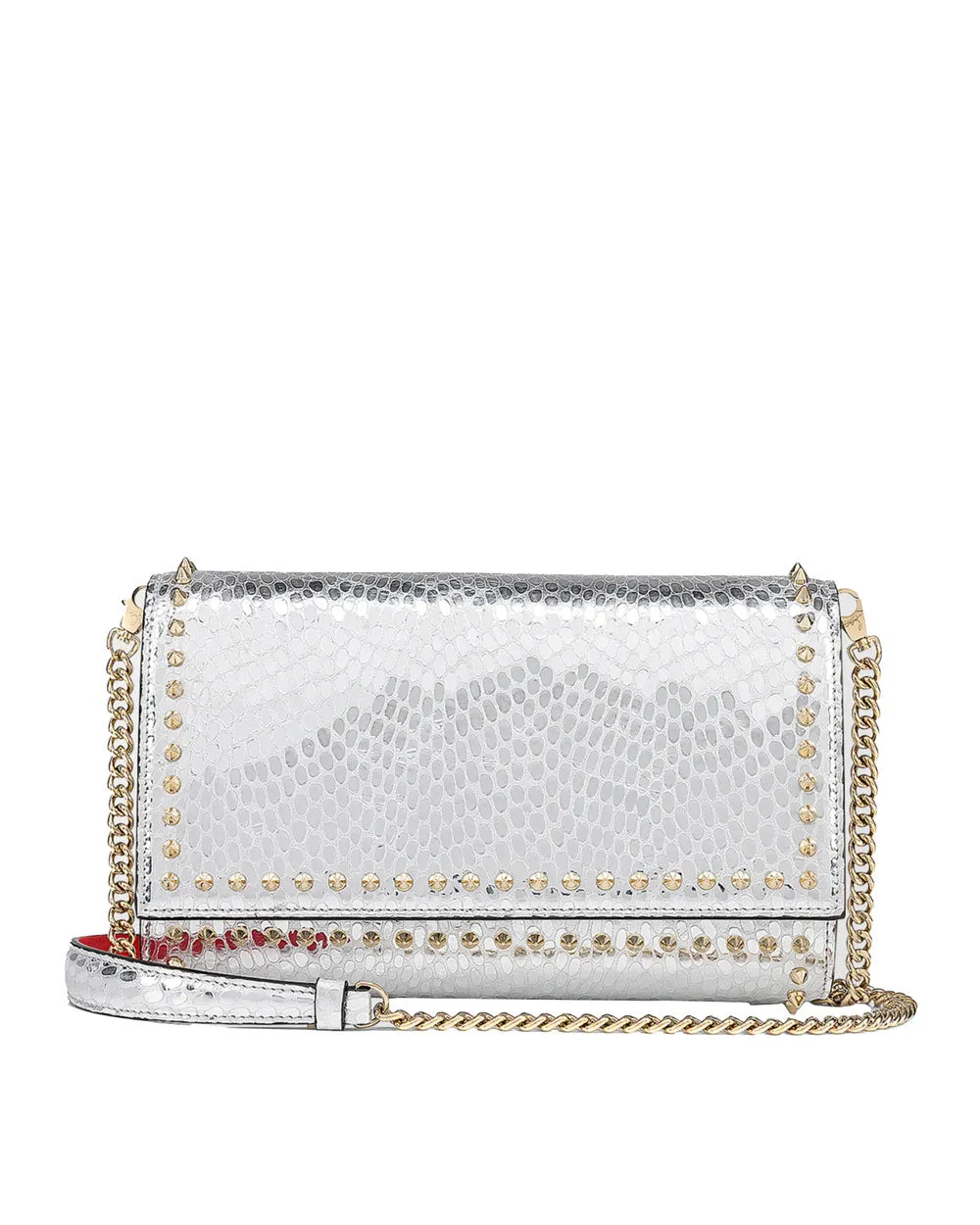 Paloma Metallic Clutch in Silver and Gold