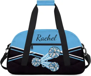 Personalized Gym Bag Duffel Bag for Girls, Custom Cheerleader Bag Overnight Bags for Gymnastics Travel Weekender Practice Cheering Horn