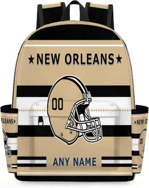 Personalized Rugby Backpack Bags with Name, American Football Custom Shoulder Bag