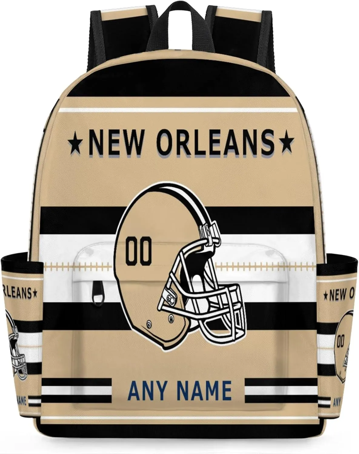 Personalized Rugby Backpack Bags with Name, American Football Custom Shoulder Bag