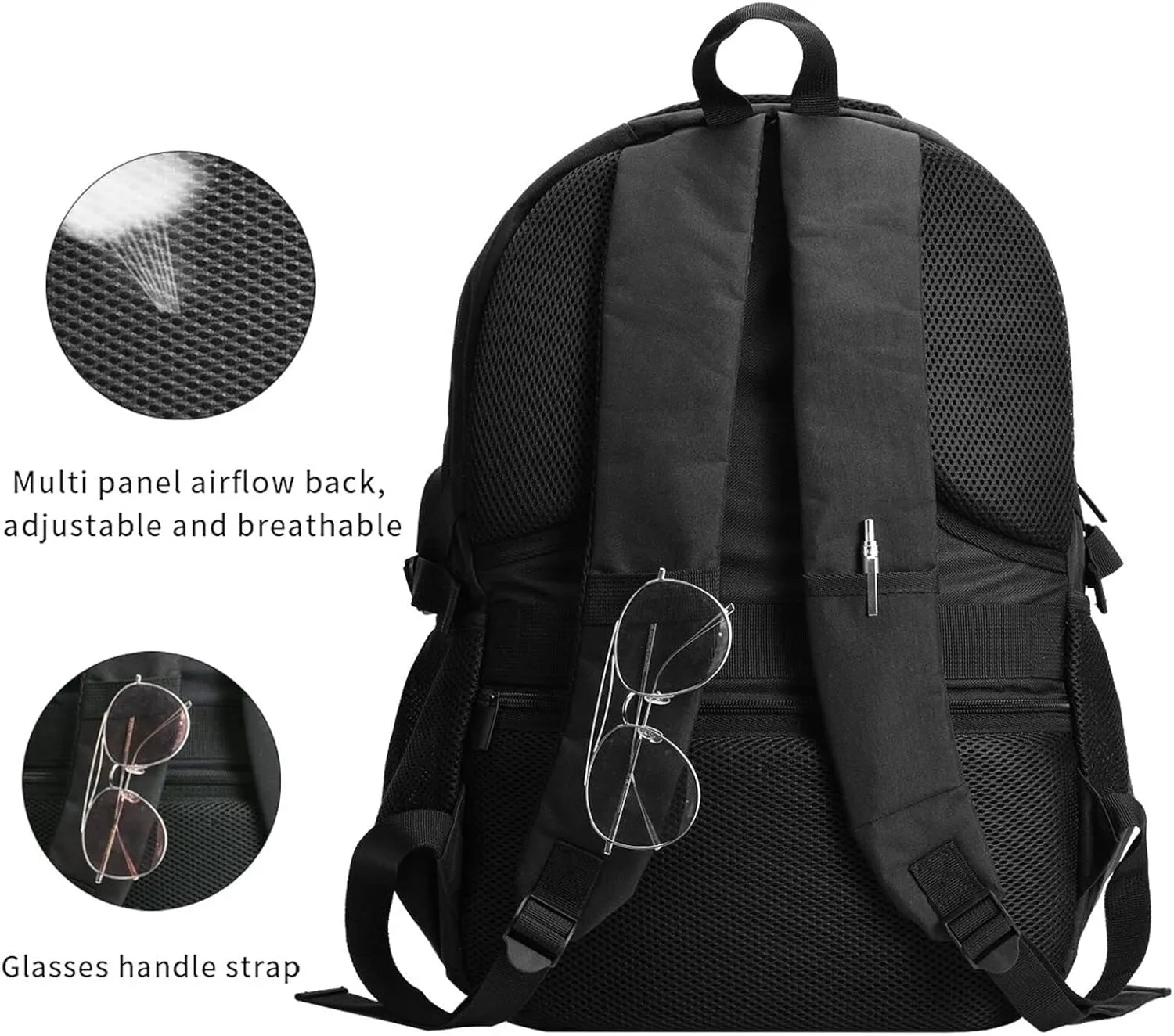 Peruvian Peru American Flag Business Laptop Backpack Travel Backpacks Outdoor Rucksack Large Bag Daypack with USB Charging Port Multi-Pocket for Hiking Camping