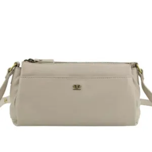 Pierre Cardin Leather Crossbody handbag 3970 Bone
