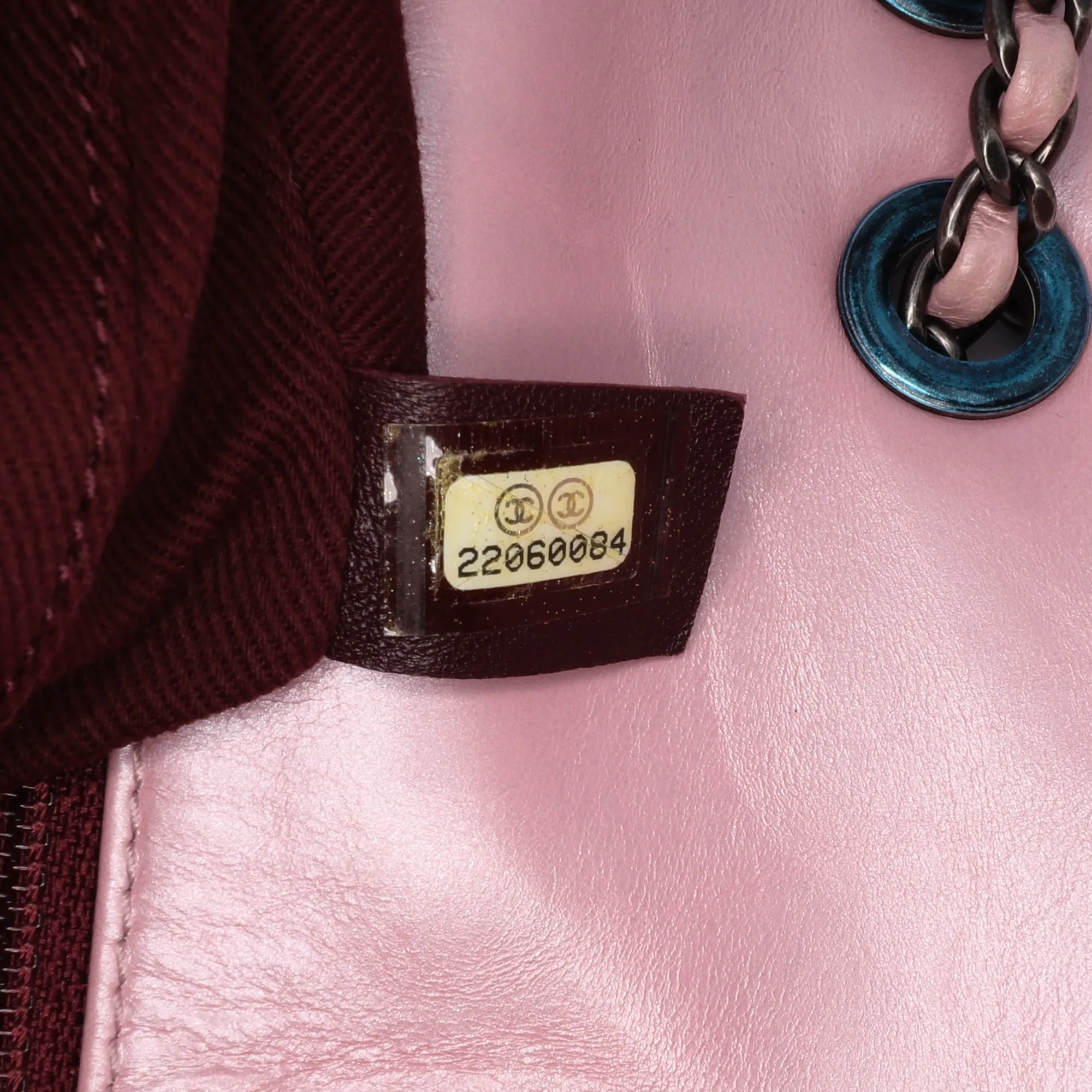 Pink Chanel Medium Quilted Metallic Calfskin Coco Pleats Chain Flap Crossbody Bag