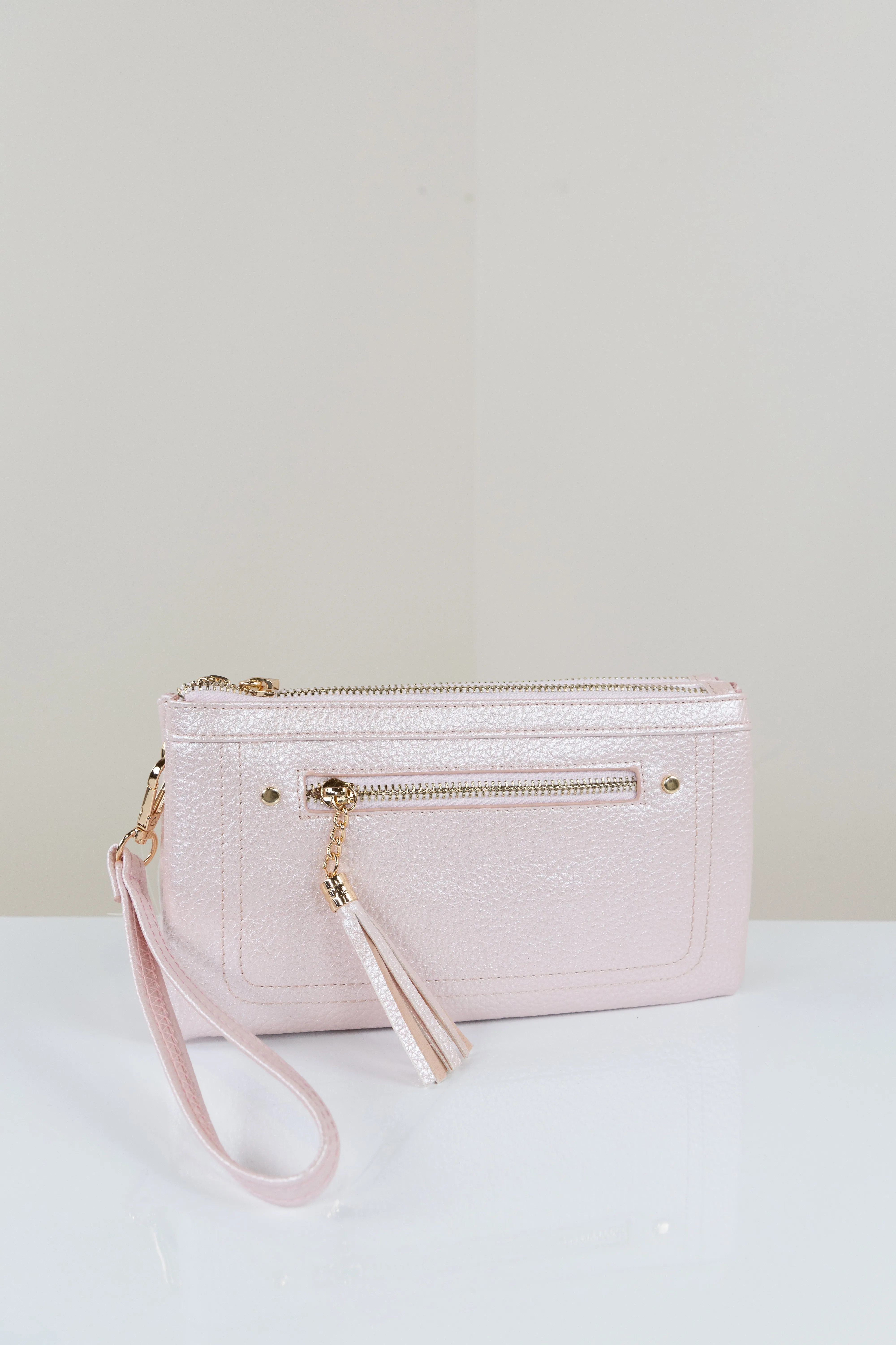Pink Metallic Crossbody