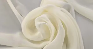 Polyester Chiffon Ecru