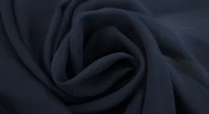 Polyester Chiffon Navy