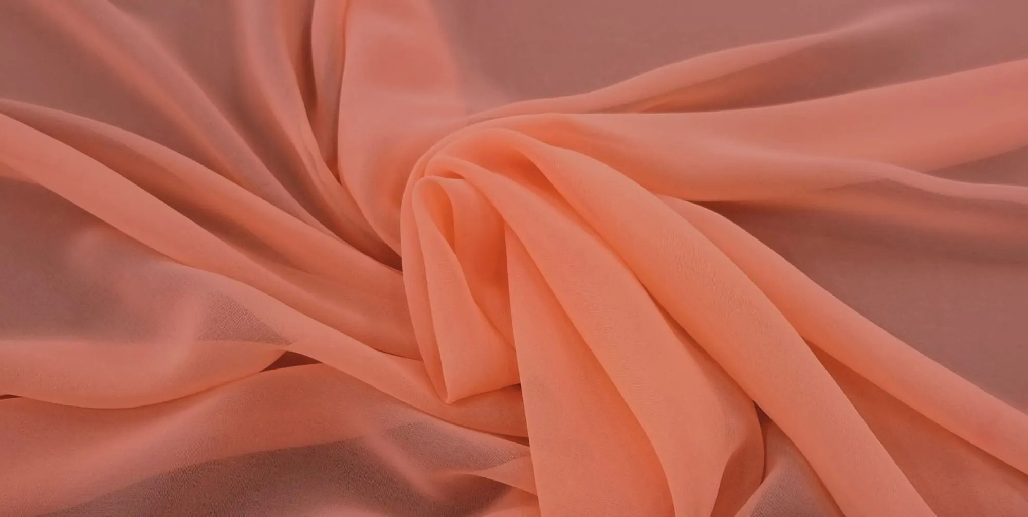 Polyester Chiffon Peach