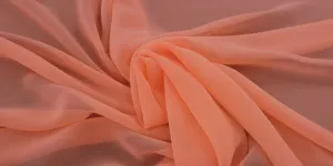 Polyester Chiffon Peach