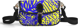 Polynesian Custom Women'S Crossbody Small Square Bag Samoa Hawaiian Tribal Design Floral Print Custom Crossbody Bag