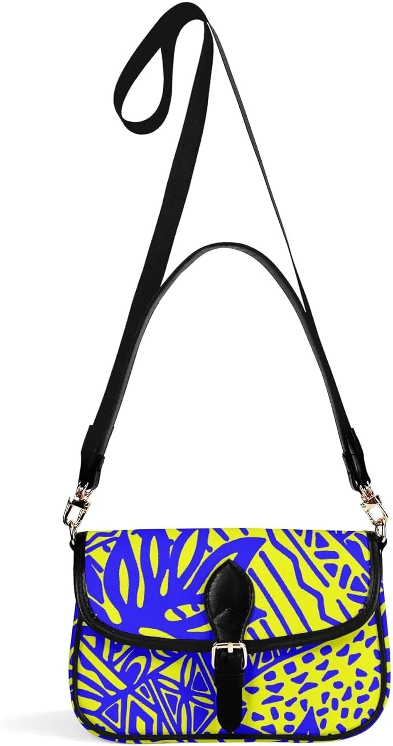 Polynesian Custom Women'S Crossbody Small Square Bag Samoa Hawaiian Tribal Design Floral Print Custom Crossbody Bag