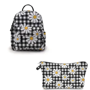 Pouch & Mini Backpack Set - Daisy Gingham
