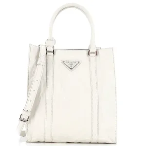 PRADA Convertible Shopping Tote Nappa Antique Mini