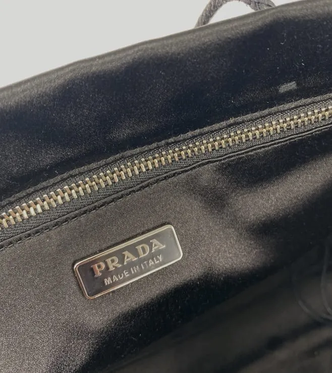 Prada Satin Beaded Mini Tote