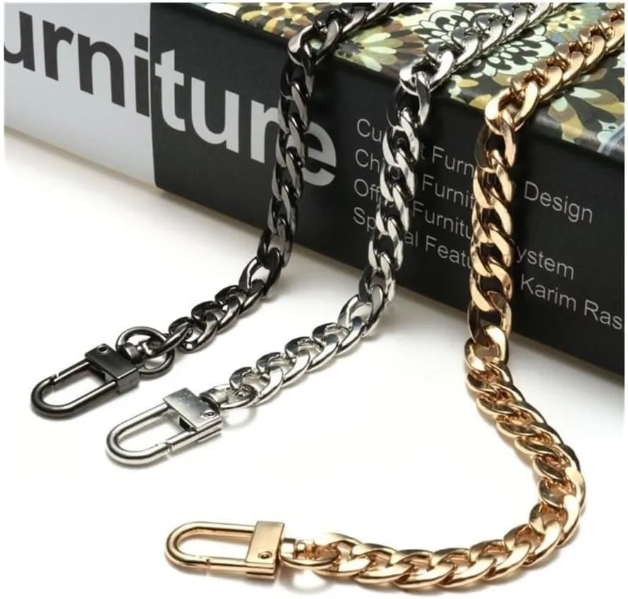 Purse Strap, Bag Strap Bag Chain With Shoulder Strap Handbag Metal Chain Bag Replacement Accessories Bag Strap