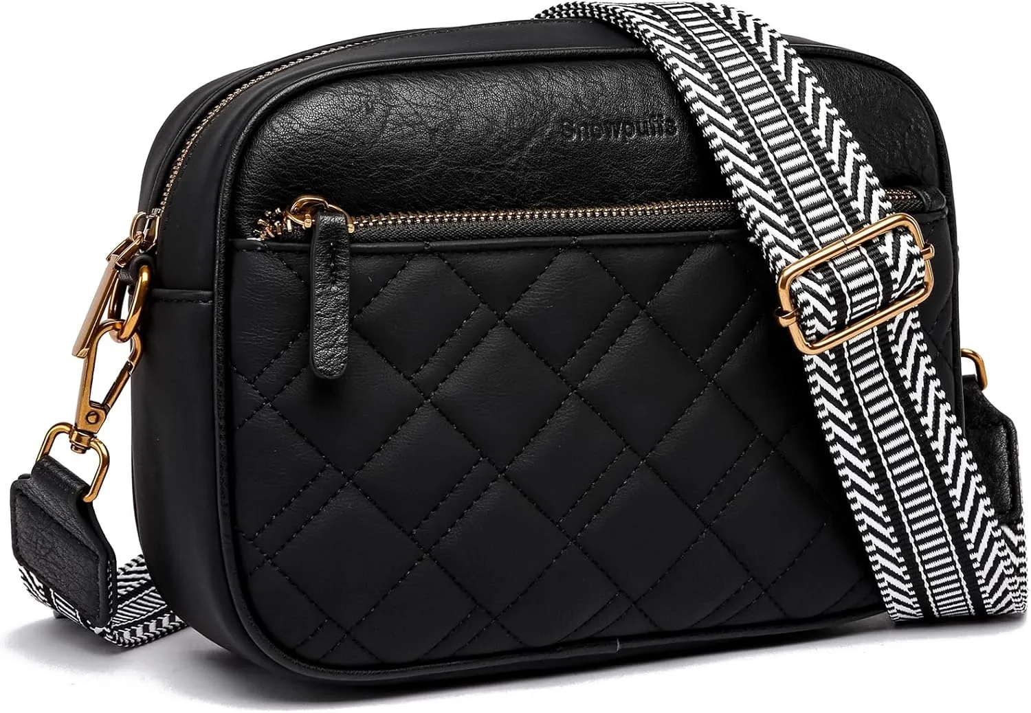 Quilted Crossbody Bags for Women Small Crossbody Purse Trendy Womens Purses and Handbags With Adjustable Strap