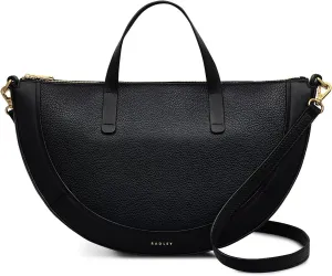 RADLEY London Merchant Hall Women's Medium Ziptop Satchel Bag, Black