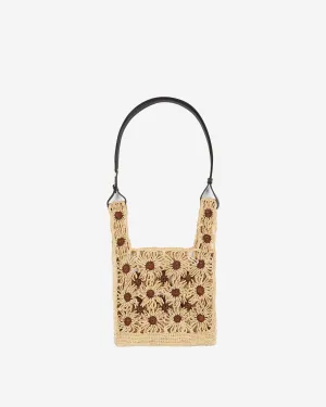 Raffia shoulder bag