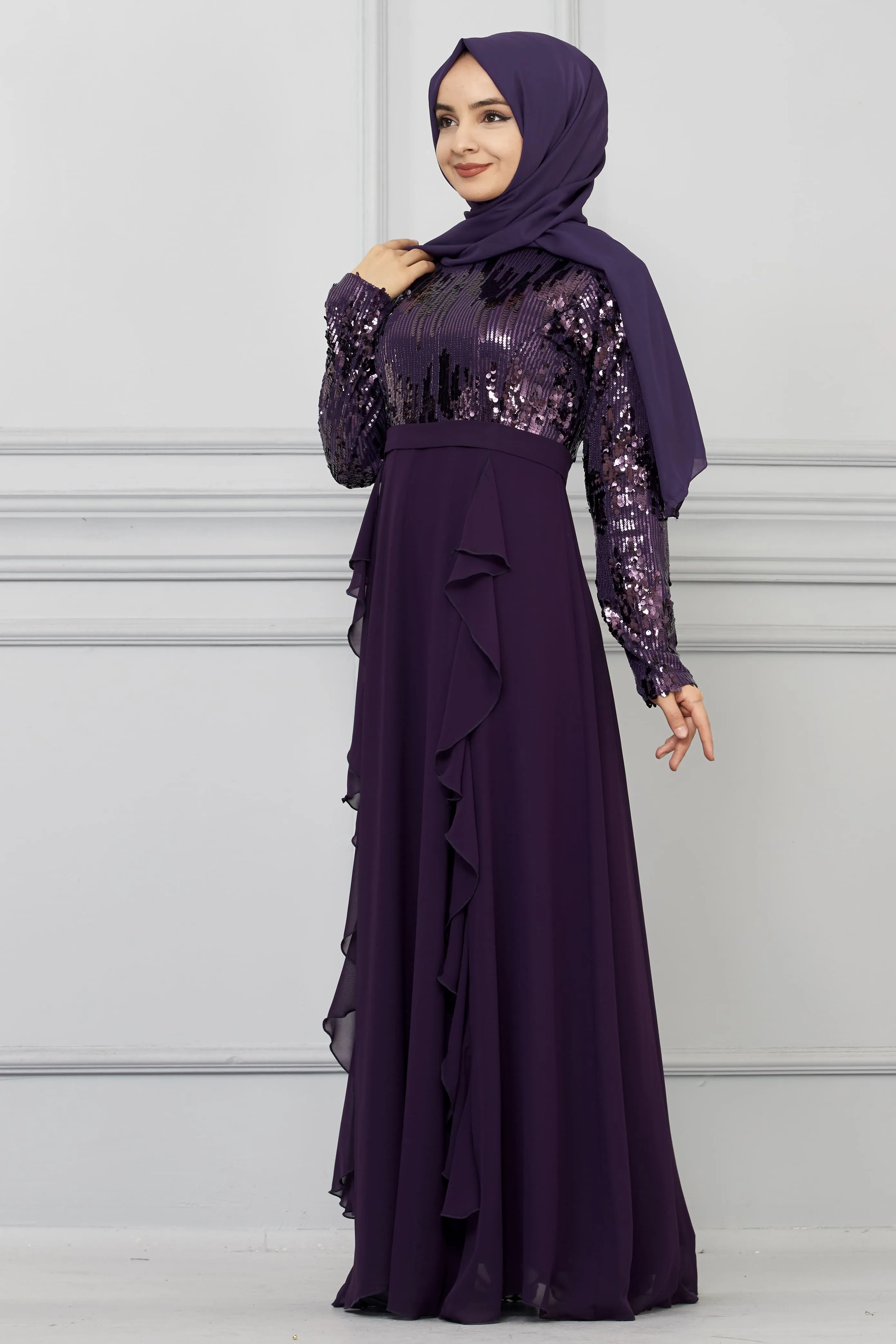 Rafia Plum Dress