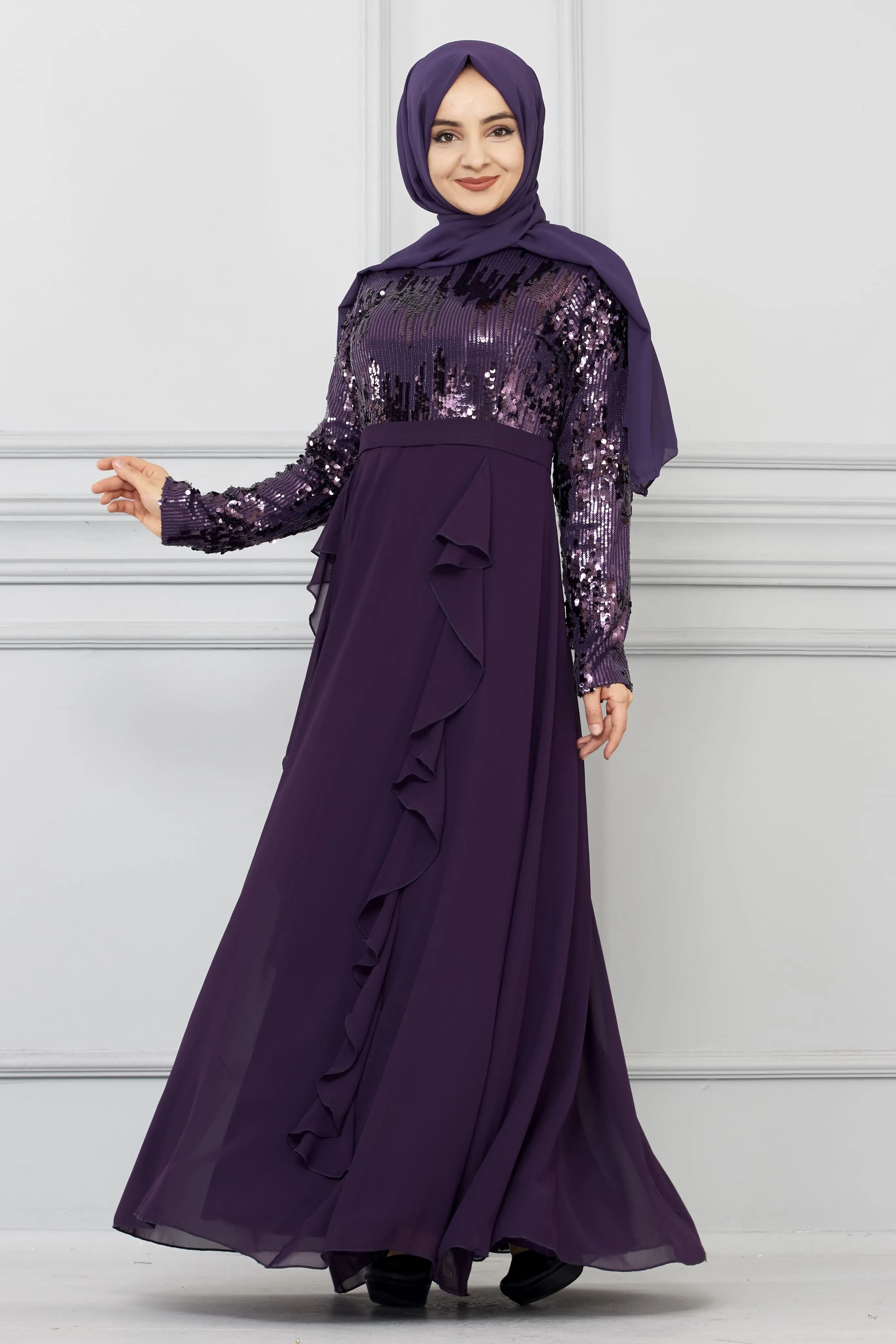 Rafia Plum Dress